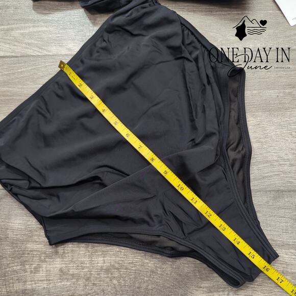 Charmo Maternity Scallop Edge Tie Back Bikini Swimsuit Size M - Picture 6 of 7